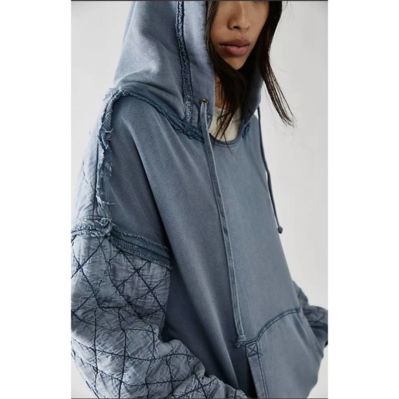 Free People Drive That Train Hoodie Horses Small NEW - Picture 3 of 7